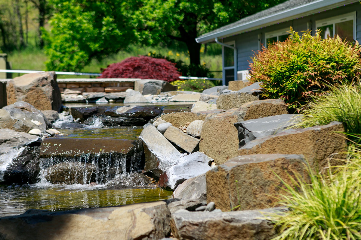 Spring Meadows water feature